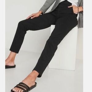 Old Navy Black OG Straight Chino Pants Sz 0 EUC